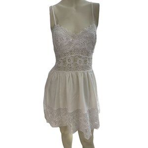 Rue 21 White Spaghetti Strap Mini Dress